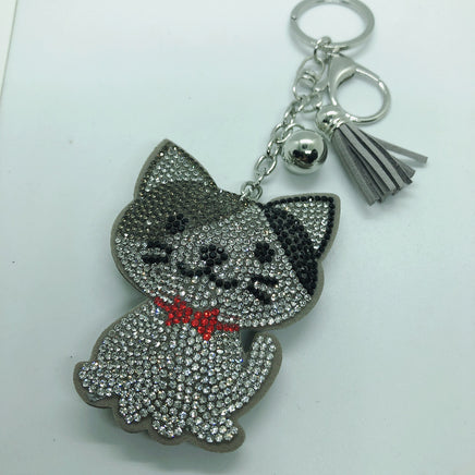 Classic Cartoon Cat Hot Rhinestone Keychain Fashion - Fun Gifts & More