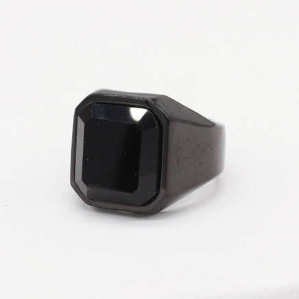 Men's Fashion Simple Square Gem Tiger Eye Ring - Fun Gifts & More