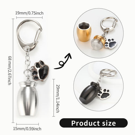 Perfume Bottle Keychain Drop Oil Dog's Paw - Fun Gifts & More