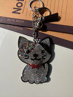 Classic Cartoon Cat Hot Rhinestone Keychain Fashion - Fun Gifts & More