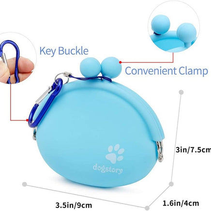 Silicone Pet Snack Bag Solid Color - Fun Gifts & More