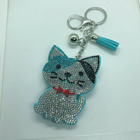 Classic Cartoon Cat Hot Rhinestone Keychain Fashion - Fun Gifts & More