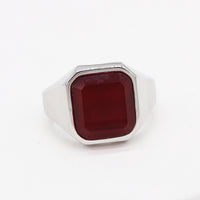 Men's Fashion Simple Square Gem Tiger Eye Ring - Fun Gifts & More