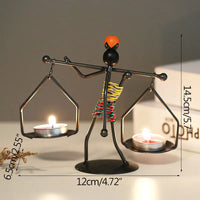 Nordic Metal Candlestick - Fun Gifts & More