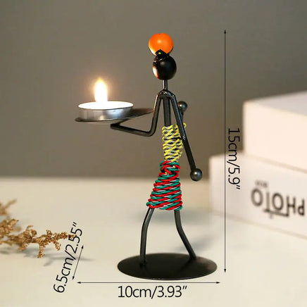 Nordic Metal Candlestick - Fun Gifts & More