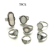 Antique Silver Color Rings Sets - Fun Gifts & More