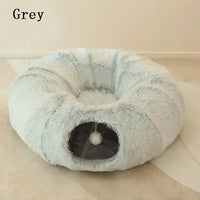 2 In 1 Round Tunnel Cat Beds - Fun Gifts & More