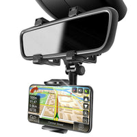 Universal 360 Rotation Car Rear View Mirror Mount Stand GPS Cell Phone Holder - Fun Gifts & More