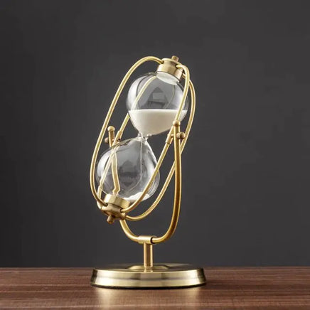 360° Rotating Metal Sand Hourglass - Fun Gifts & More