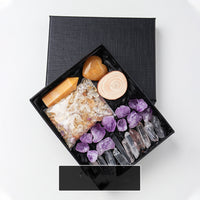 Natural Crystal Rough Pillar Crushed Stone Gift Set - Fun Gifts & More