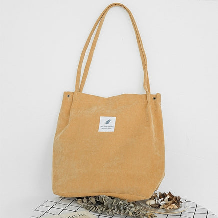 Women Corduroy Canvas Shoulder Bags - Fun Gifts & More