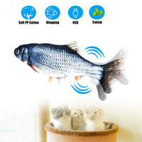 Pet Soft Electronic Fish Shape Cat Toy Electric USB Charging Simulation Fish Toys Funny Cat Chewing Playing Supplies Dropshiping - Fun Gifts & More