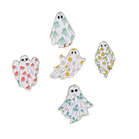 Halloween Cartoon Funny Ghost Pumpkin Metal Cute Skull Brooch