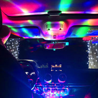 2x USB Mini Disco DJ Ball Car Party Atmospher Light Bar Colorful Sound Activated - Fun Gifts & More