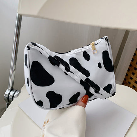 Women Handbag Butterfly Cow Leopard Printed Pattern Underarm Bags Small Shoulder Bag - Fun Gifts & More