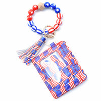 Silicone Bead Bracelet Card Bag Pu Tassel Women's Purse - Fun Gifts & More