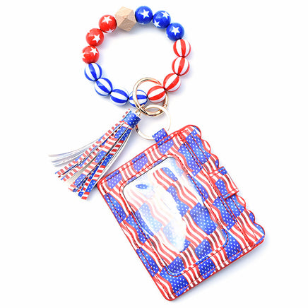 Silicone Bead Bracelet Card Bag Pu Tassel Women's Purse - Fun Gifts & More