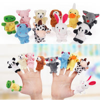 12 Animal Finger puppets - Fun Gifts & More