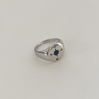 Sterling Silver Element Carved Ring - Fun Gifts & More