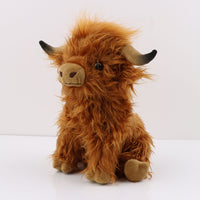 Scottish Highland Cow Plush Toy Long Hair Cute - Fun Gifts & More