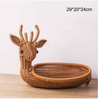 Creative Rattan Fruit Basket Home Furnishings Home Storage - Fun Gifts & More