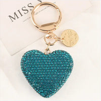 Creative Fashion Rhinestone Heart Keychain Pendant - Fun Gifts & More