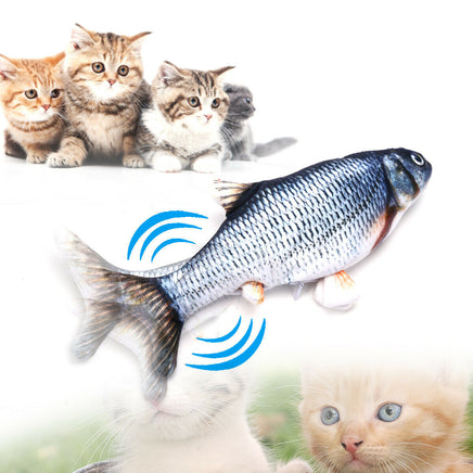 Pet Soft Electronic Fish Shape Cat Toy Electric USB Charging Simulation Fish Toys Funny Cat Chewing Playing Supplies Dropshiping - Fun Gifts & More