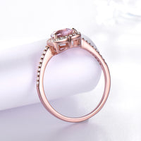 925 Sterling Silver  Morganite Ring - Fun Gifts & More