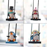 Swing Sled Penguin Car Pendant - Fun Gifts & More