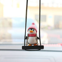 Swing Sled Penguin Car Pendant - Fun Gifts & More