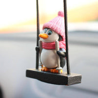 Swing Sled Penguin Car Pendant - Fun Gifts & More