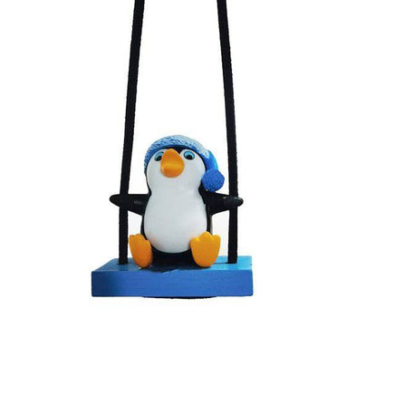 Swing Sled Penguin Car Pendant - Fun Gifts & More