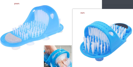 Plastic Bath Shower Feet Massage Slippers - Fun Gifts & More