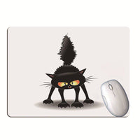 Office Desk Mat Student Desk Keyboard Mouse Pad Writing Pad black cat - Fun Gifts & More