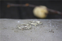 Sterling Silver Bamboo Leaf Ring Women's Ring - Fun Gifts & More