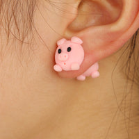 Animal Soft Clay Earrings Cartoon Soft Clay Earrings - Fun Gifts & More