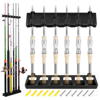 Fishing Rod Rack Vertical Holder Horizontal Wall Mount Boat Pole Stand Storage - Fun Gifts & More