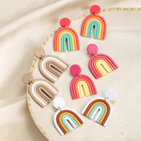 Wave Women's Simia Polymer Clay U-Shaped Earrings - Fun Gifts & More