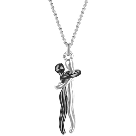 Couple Hugging Pendant Necklace - Fun Gifts & More