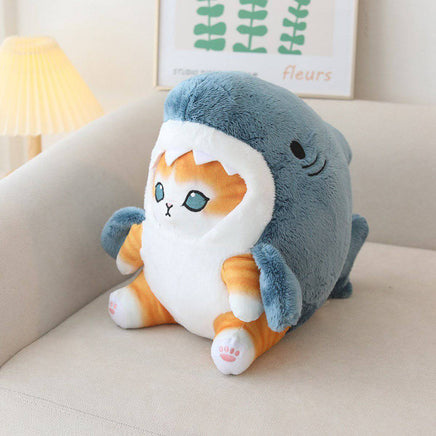 Cartoon Shark Cat Plush - Fun Gifts & More