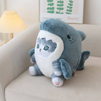 Cartoon Shark Cat Plush - Fun Gifts & More