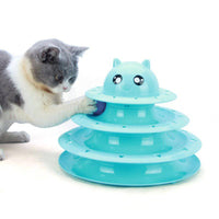 Kitty Cat Toy Turntable ball three-layer cat tower - Fun Gifts & More