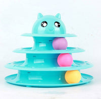 Kitty Cat Toy Turntable ball three-layer cat tower - Fun Gifts & More