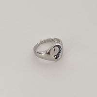 Sterling Silver Element Carved Ring - Fun Gifts & More