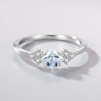 S925 Silver Ring Female Japanese And Korean Simple Light Luxury Zircon - Fun Gifts & More