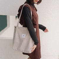 Women Corduroy Canvas Shoulder Bags - Fun Gifts & More