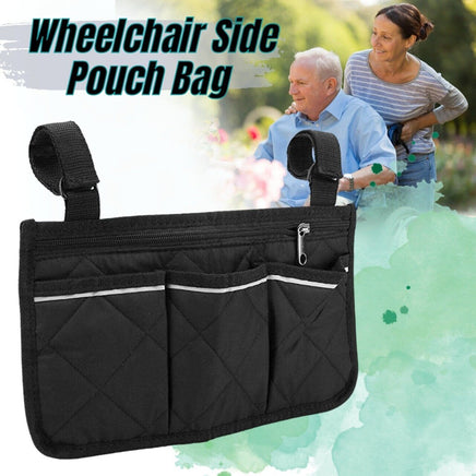 Outdoor Wheelchair Side Pouch Storage Bag Armrest Pocket Organizer Holder Pack - Fun Gifts & More