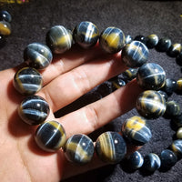 New Natural Old Mine Tiger Eye Stone Bracelet Dream Tiger Eye Stone Tiger Eye Bracelet - Fun Gifts & More