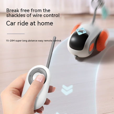 Remote Control Interactive Cat Car Toy USB Charging Chasing Automatic Self-moving Remote Smart Control Car Interactive Cat Toy Pet Products - Fun Gifts & More