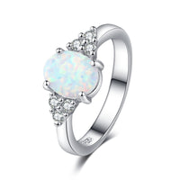 Natural Semi-Precious Moonstone Ring Simple - Fun Gifts & More